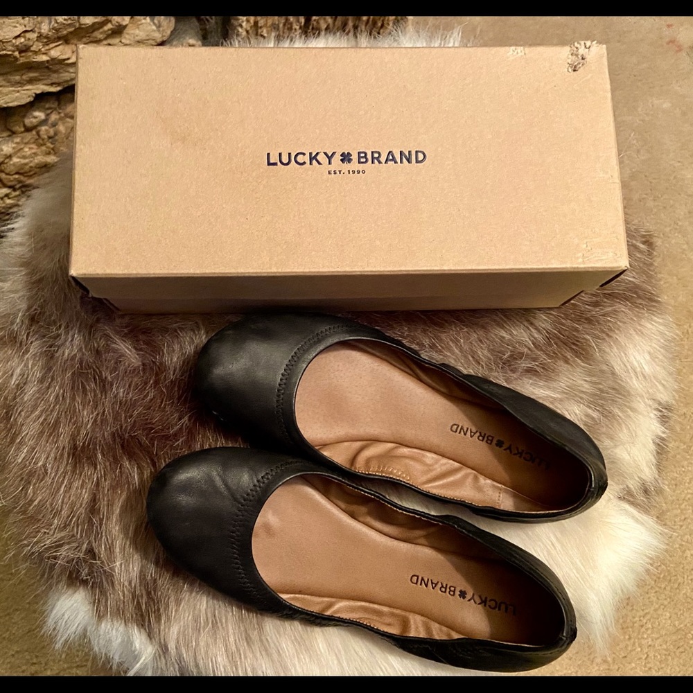 Lucky Brand Black Ballet Flats